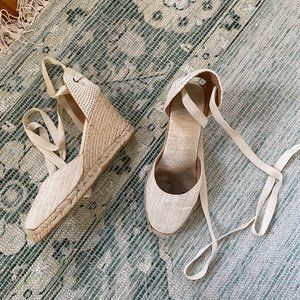 Soludos Wedge Tie Up Espadrille size 10